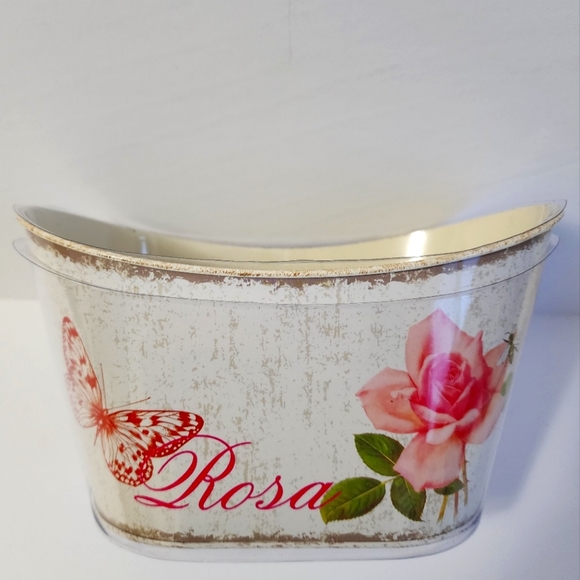 Teleflora Metal Flower Vase + Liners Multipurpose - Picture 2 of 13